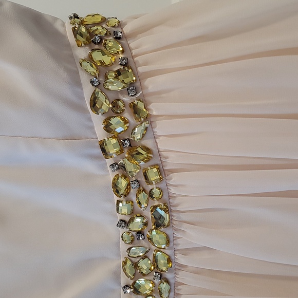 Minute Blush Chiffon Short Dress Sz. Small - Picture 2 of 8